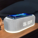 Base de Carregamento por indução com Despertador Mostrador de hora Digital e Luz LED