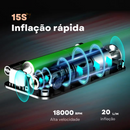 Mini Compressor de Ar recarregável