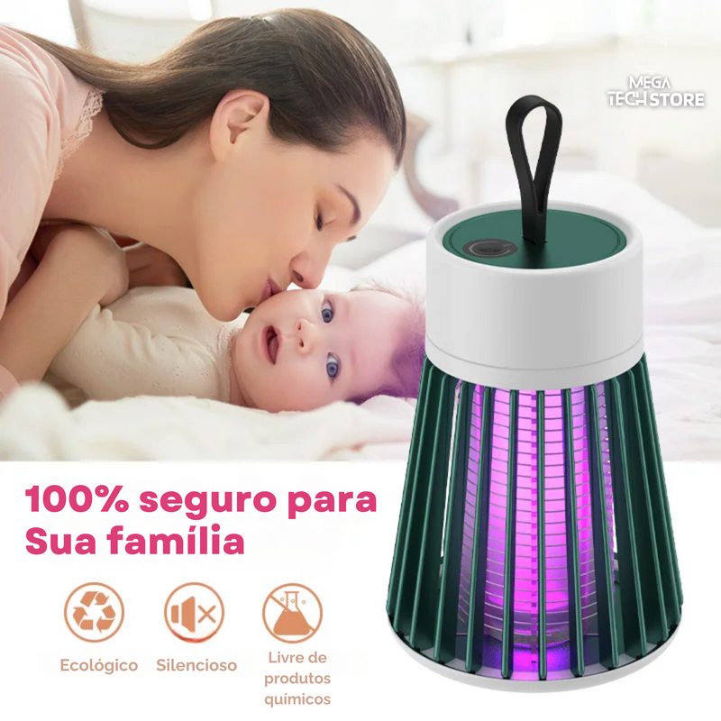 Lâmpada Ultravioleta mata Mosquito, repelente Elétrico