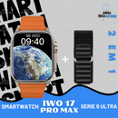 SmartWatch IWO 17 Pro MAX Series 9 ULTRA IP68 À Prova D' Água Lançamento + Pulseira de Brinde