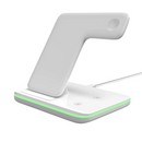 Suporte de carregamentocarr sem fio 3 em 1 para iPhone e Android, Airpods Pro e AppleWatch