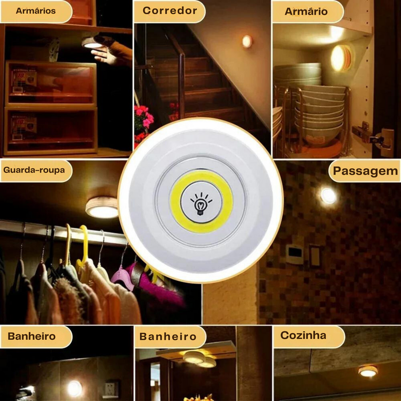 Iluminação LED com Controle remoto sem Fio Super Brilhante