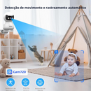 Babá Eletrônica WI-FI com rastreamento AI e visão noturna