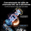 Fone de Ouvido QCY HT05 Bluetooth, 40db com Cancelamento Ruído ativo