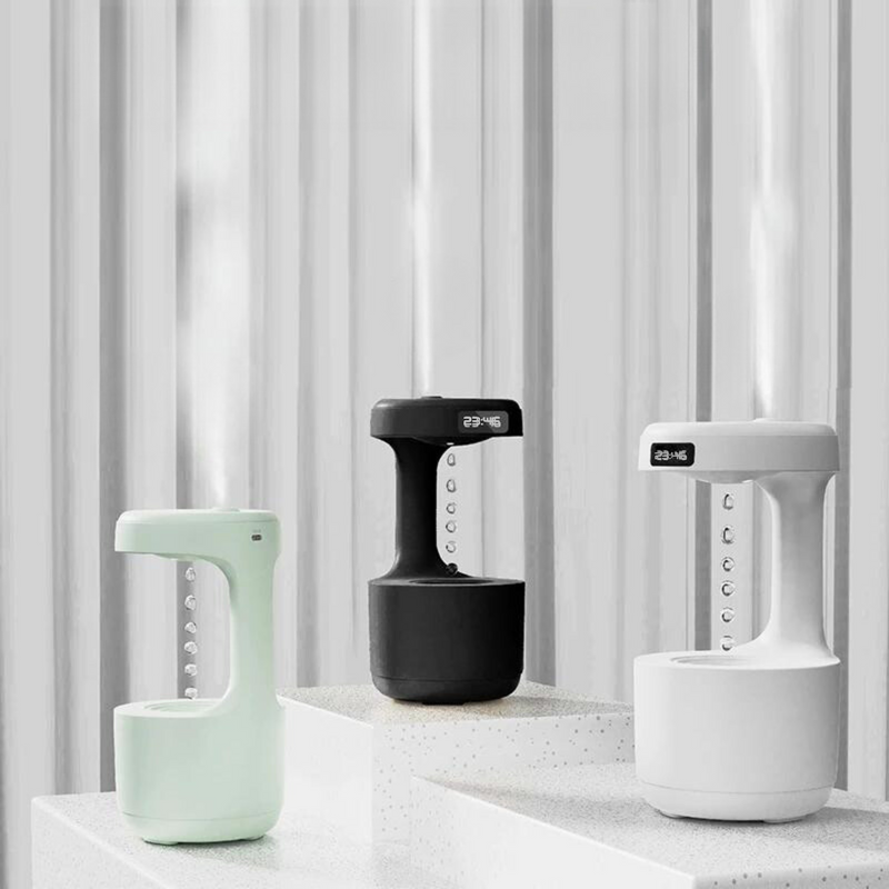 Umidificador Aroma Terapia Anti-Gravidade com Luz noturna