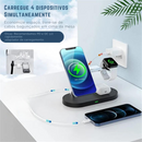 Base de carregamento Magnético por indução 5 em 1 para IPhones, AppleWatch e Airpods