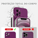 Case iPhone de Proteção contra Colisão de Silicone