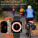 SmartWatch IWO 17 Pro MAX Series 9 ULTRA IP68 À Prova D' Água Lançamento + 4 Pulseiras em Nylon de Brinde