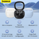 Fone de Ouvido Baseus WM02 Bluetooth 5.3 Bateria de Longa Duração
