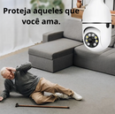 Câmera de segurança WI-FI Sem fio Full HD, com Visão noturna e Rastreamento humano