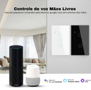 Interruptor de parede inteligente WI-FI sensor toque com luz LED compatível com alexa, google casa