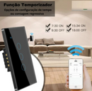 Interruptor de parede inteligente WI-FI sensor toque com luz LED compatível com alexa, google casa