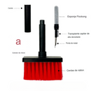 Kit escova de limpeza de teclado 5 em 1, extrator de teclas, limpador de fones de ouvido para Airpods Pro