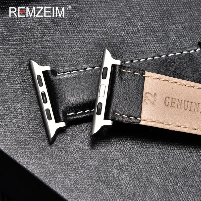 Pulseira de Couro de Bezerro para Apple Watch e SmartWatch