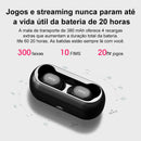 Fone de ouvido QCY-T1C sem fio Bluetooth QCY