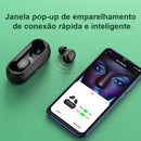 Fone de ouvido QCY-T1C sem fio Bluetooth QCY