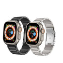 Pulseira de Titânio com Fecho de Metal para Apple Watch Ultra e SmartWatch