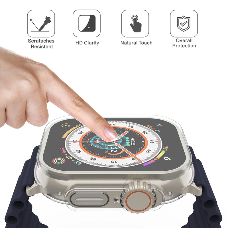 Capa Transparente Protetora de tela para SmartWatch e Apple Watch, Series Ultra