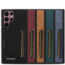 Case porta cartões em Couro retro para Samsung Galaxy