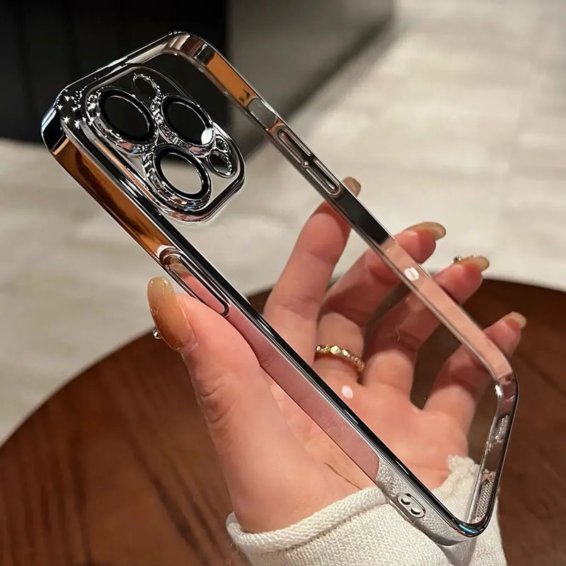 Case Premium Transparente com lente de proteção para Câmera
