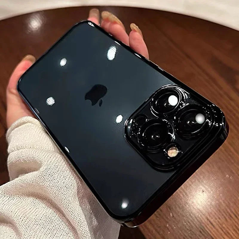 Case Premium Transparente com lente de proteção para Câmera
