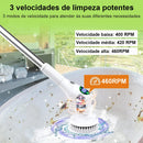 Escova de Limpeza giratória 8 em 1 Sem fio + Fonte turbo USB