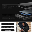 Case Samsung Galaxy S24 Ultra com Armadura Slim, compartimento para Cartão