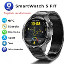 Smartwatch 5 FIT com GPS, NFC, resistência à água IP67