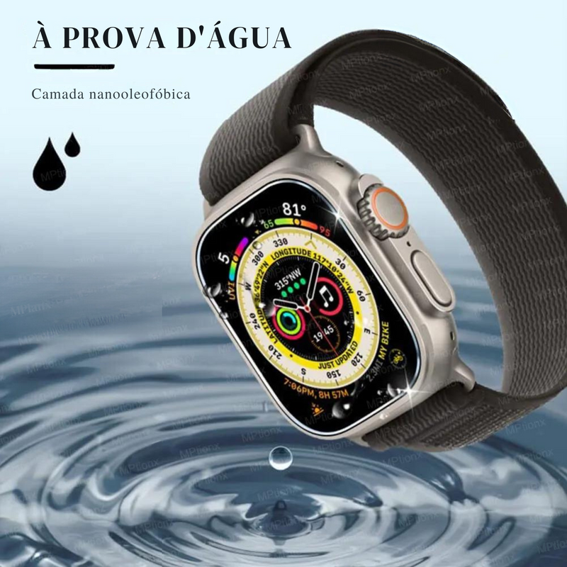 Película de Alta Proteção para SmarWatch, Apple Watch, Vidro temperado, Protetor de tela Anti-riscos