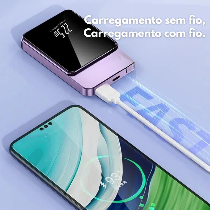 Carregador portátil Xiaomi 3000mah Power bank, carregador por indução