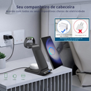 Base de carregamento sem fio 3 em 1 para dispositivos Samsung