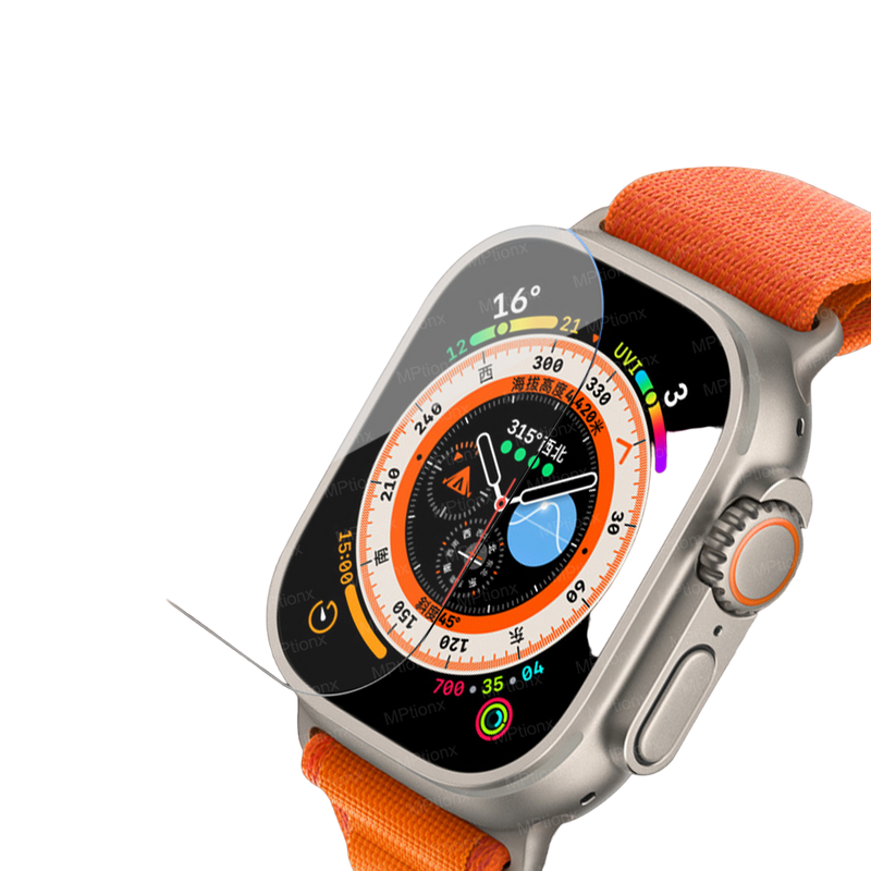 Película de Alta Proteção para SmarWatch, Apple Watch, Vidro temperado, Protetor de tela Anti-riscos