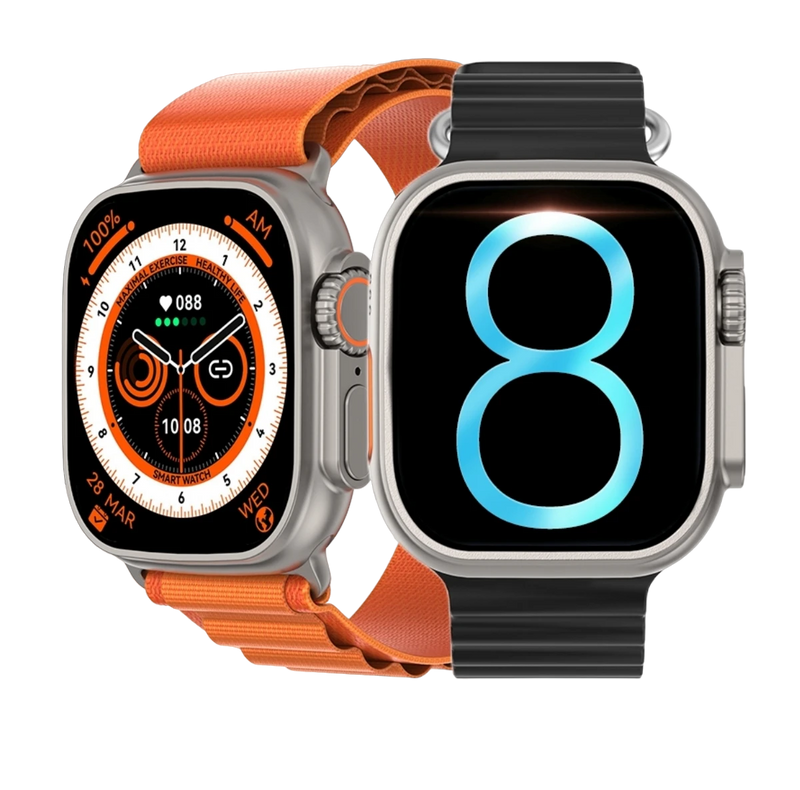 SmartWatch Ultra Series 9 IWO 17,NFC Desbloqueio de porta, carregamento sem fio