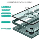 Capa Premium de Metal Ultra Fino Transparente para Samsung Galaxy