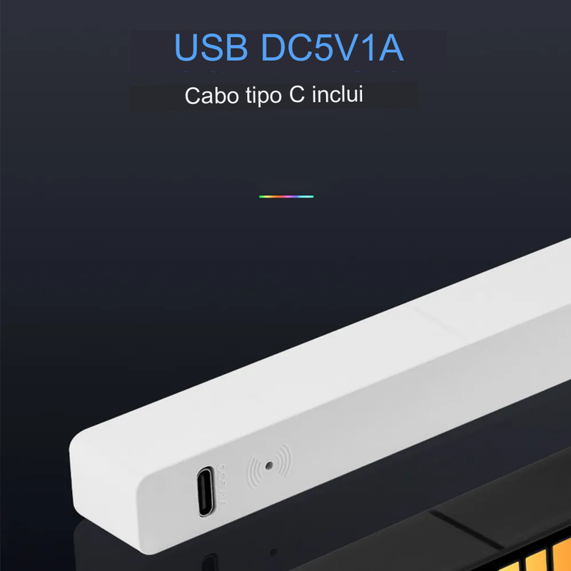 Torre de Led RGB FTOYIN Controle de voz Controlado por App