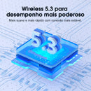 Fone de ouvido QCY T13 Bluetooth, Cancelamento De Ruído e 4 Microfones HD