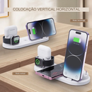 Base de Carregamento 4 em 1 por indução para IPhones, AirPods, Apple Watch
