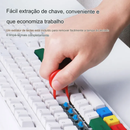 Kit escova de limpeza de teclado 5 em 1, extrator de teclas, limpador de fones de ouvido para Airpods Pro