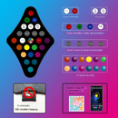 Fita de Led flexível RGB Inteligente USB Controlador Bluetooth