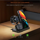 Base de Carregamento 3 em 1 por indução, Para Samsung, Galaxy Watch, Galaxy Buds