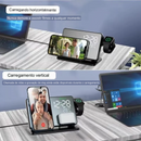 Base de carregamento 4 em 1 por indução, Despertador e Relogio Digital para, IPhone e Samsung